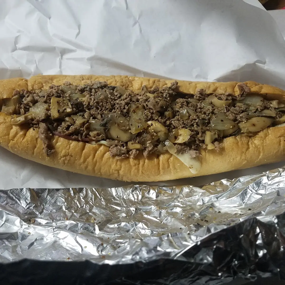 Small Mushroom Cheese Steak