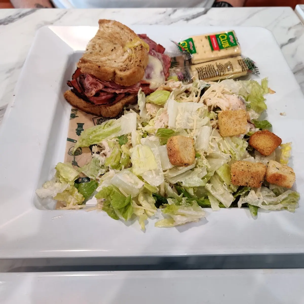 Pick 2 Cesar Salad and 1 2 Corned Beef Reuben