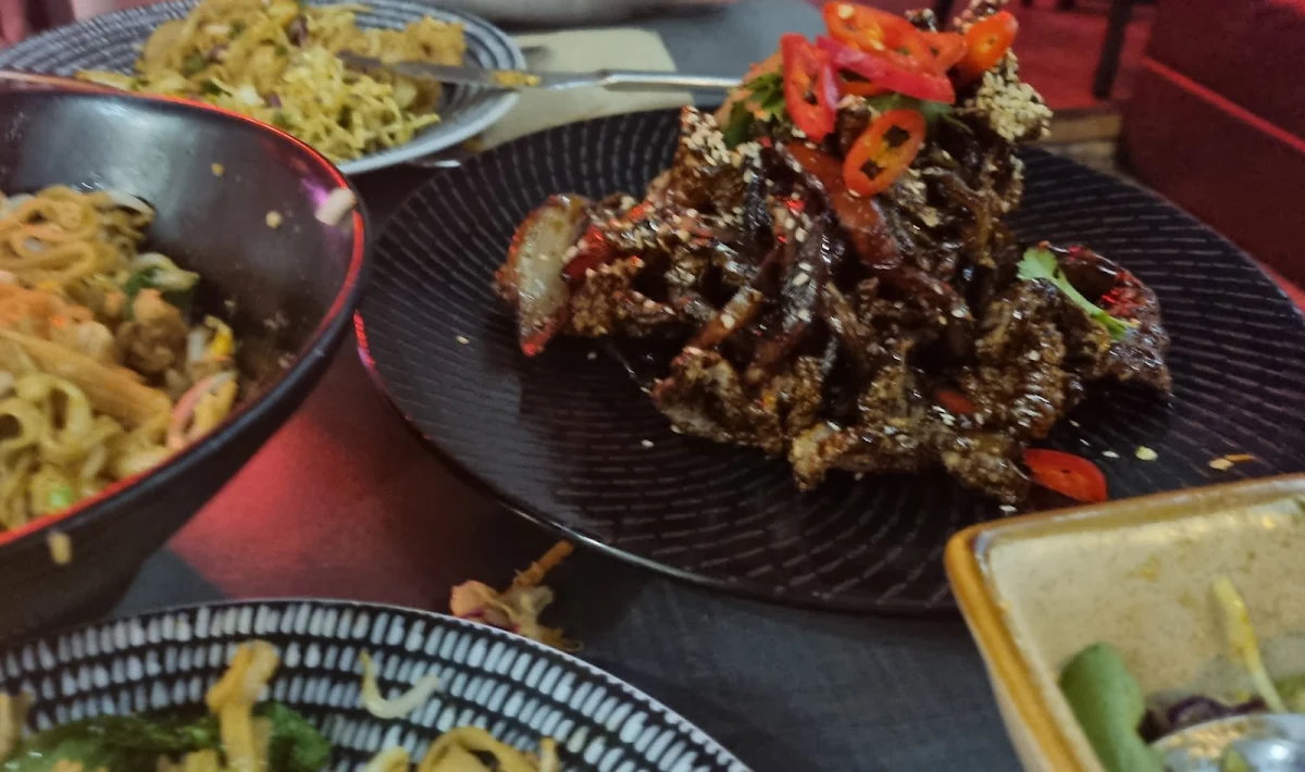 Crispy Caramalised Beef, Kitsch Bar Asia