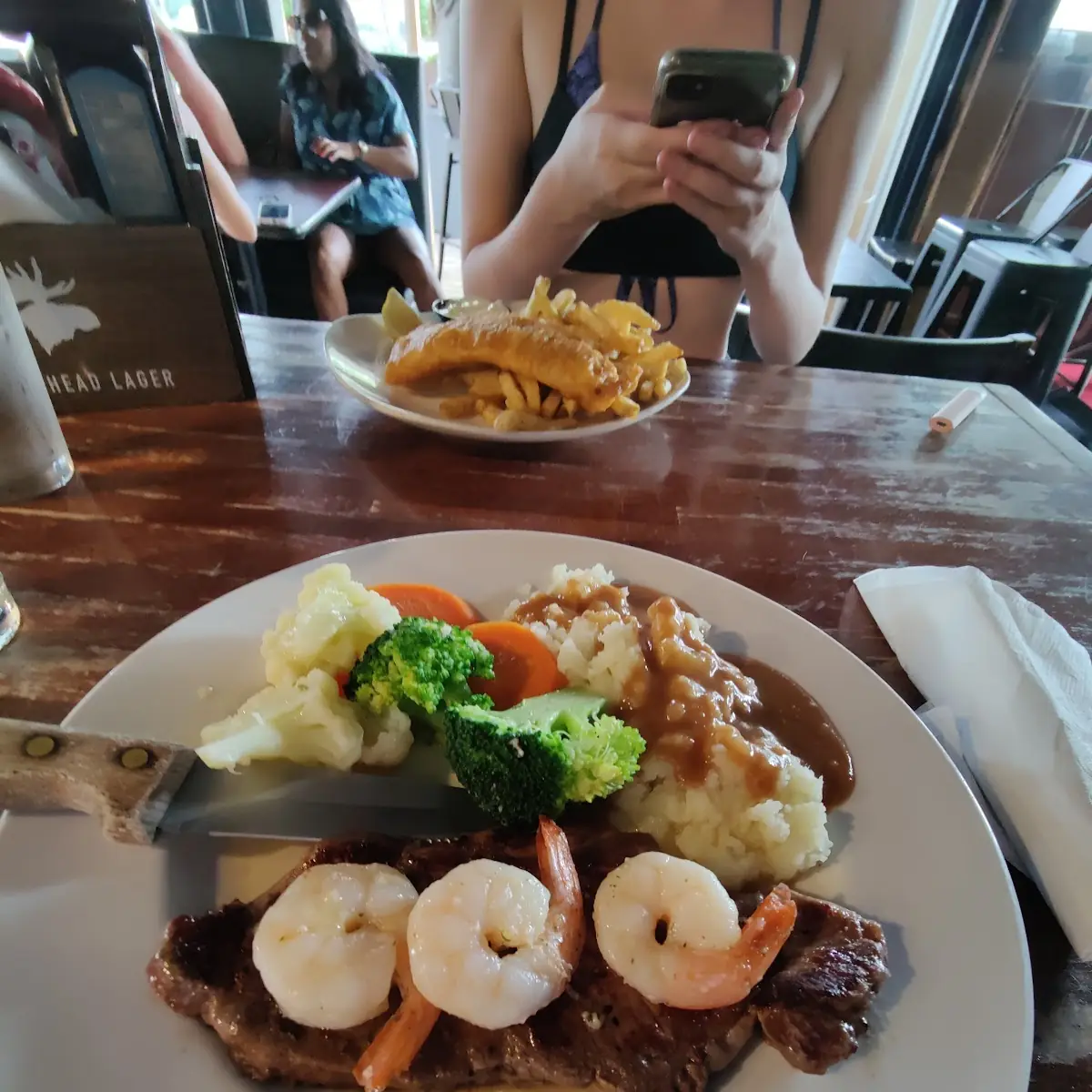 Steak & Prawn