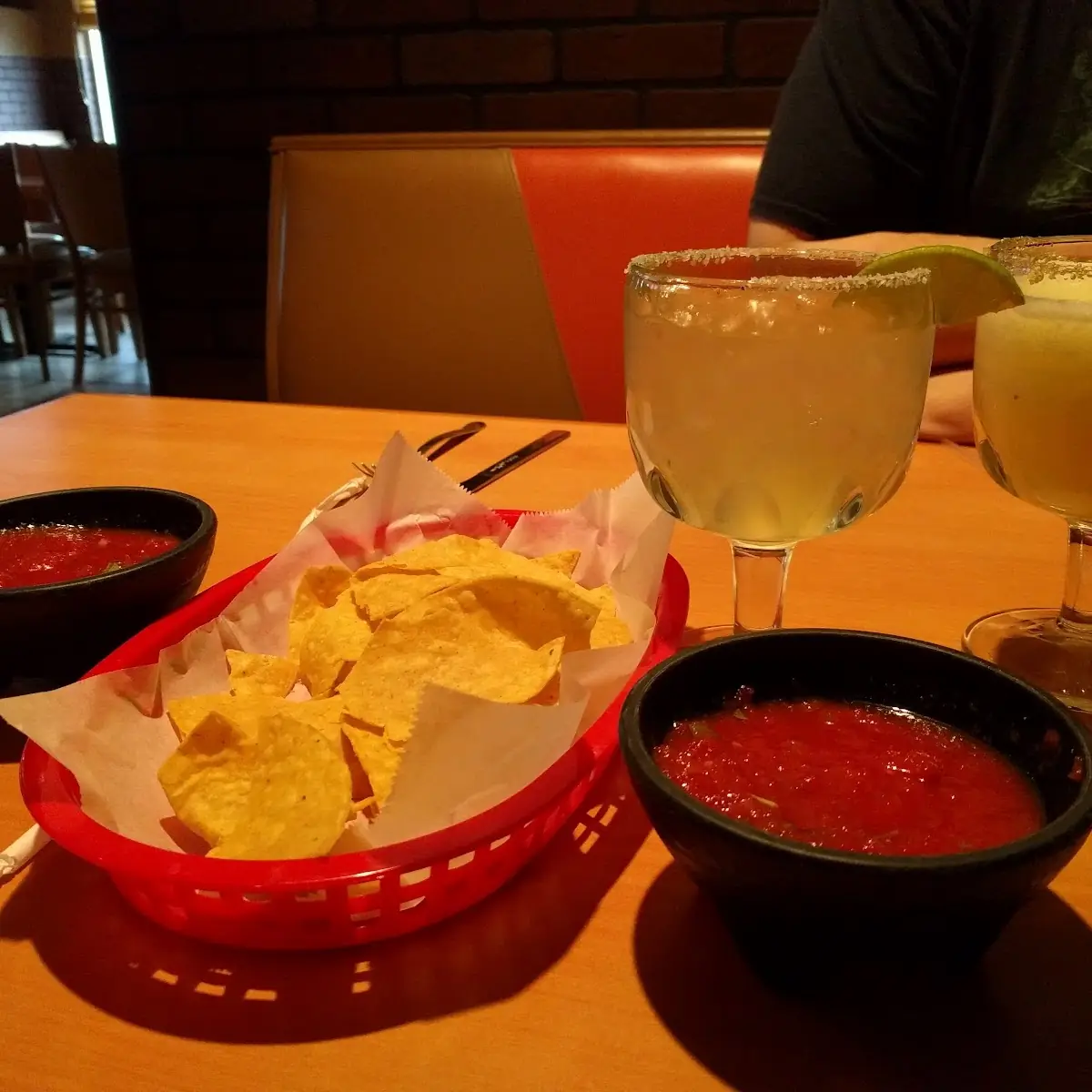 Chips and Salsa with Patron Margarita