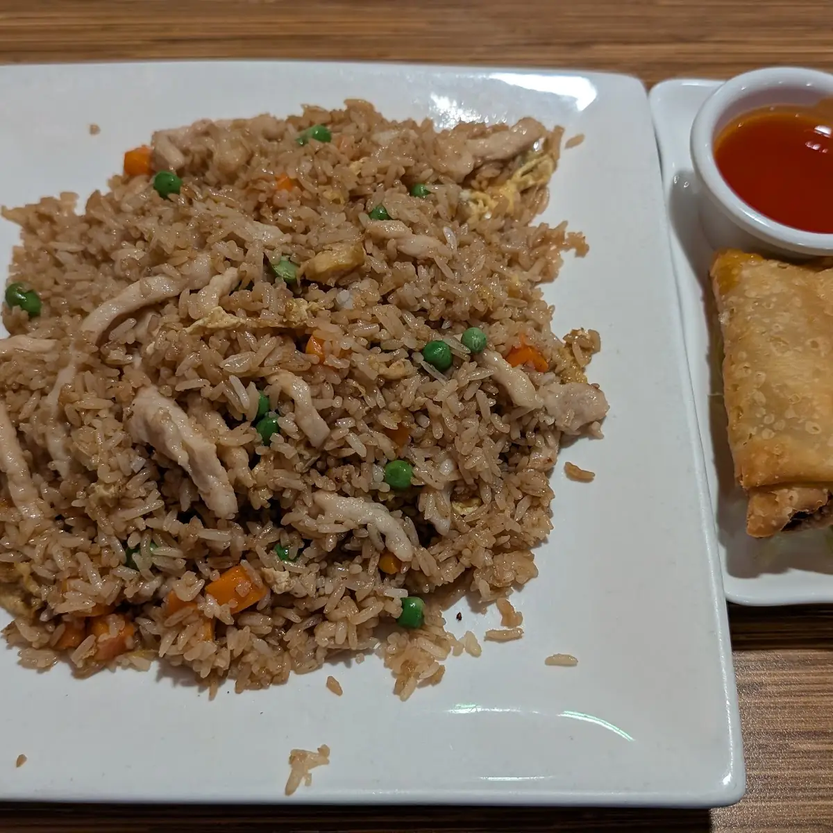 Fried Rice & Egg Rolls