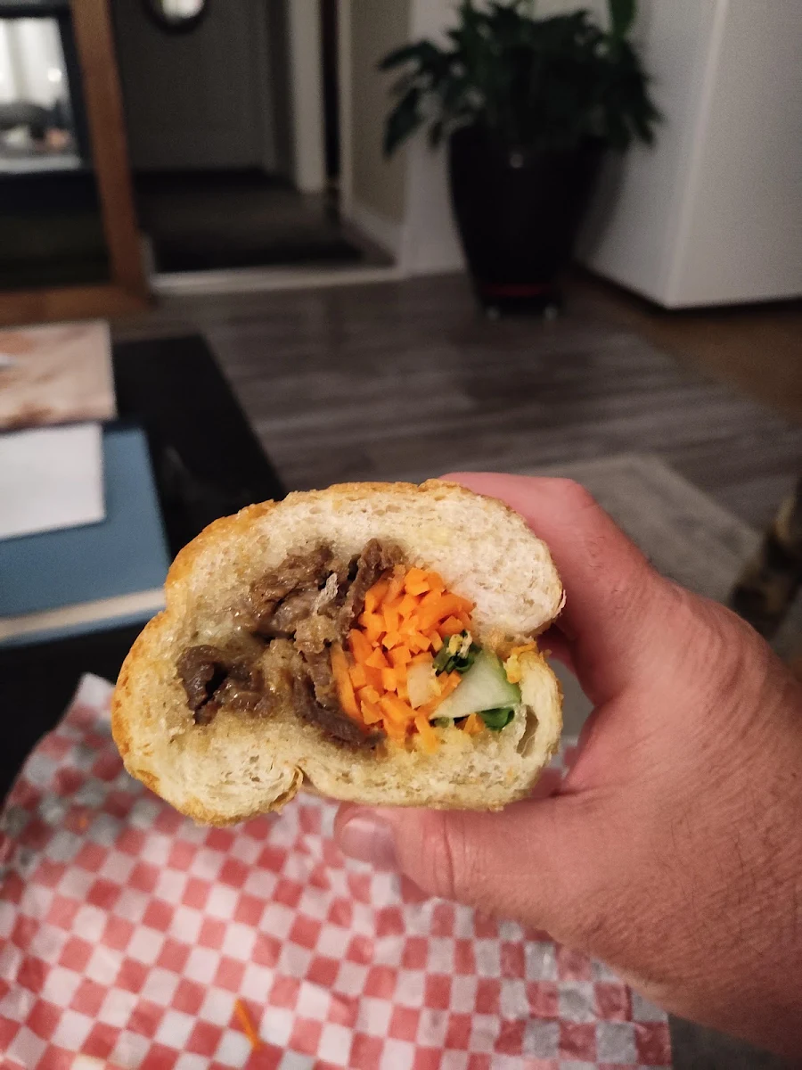 Grilled Sate Beef Bahn MI, 3 Sisters Vietnamese Subs