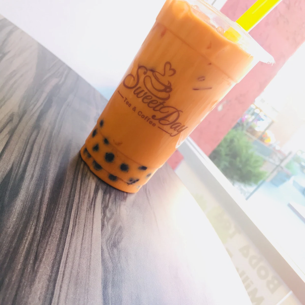 Thai Tea with Boba