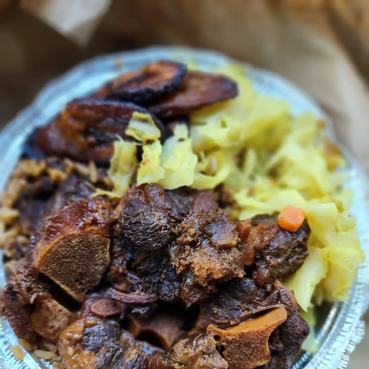 Medium Curry Goat Meal