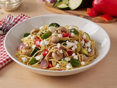 Spaghetti Primavera with Goat Cheese, East Side Mario's