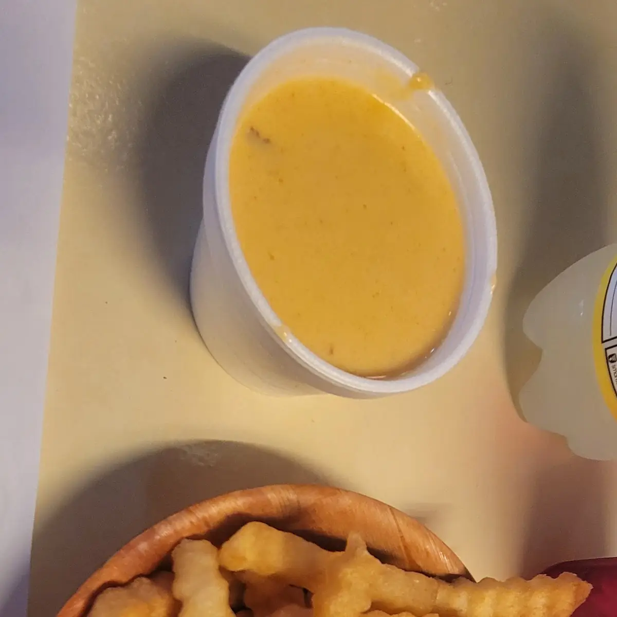 Fries and Cheese Sauce on the Side