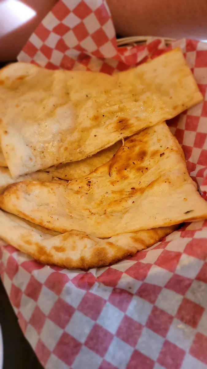 Garlic Naan, Caraway Grill - Regina Downtown
