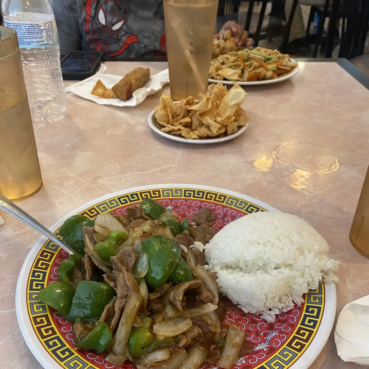 Pepper Steak and White Rice