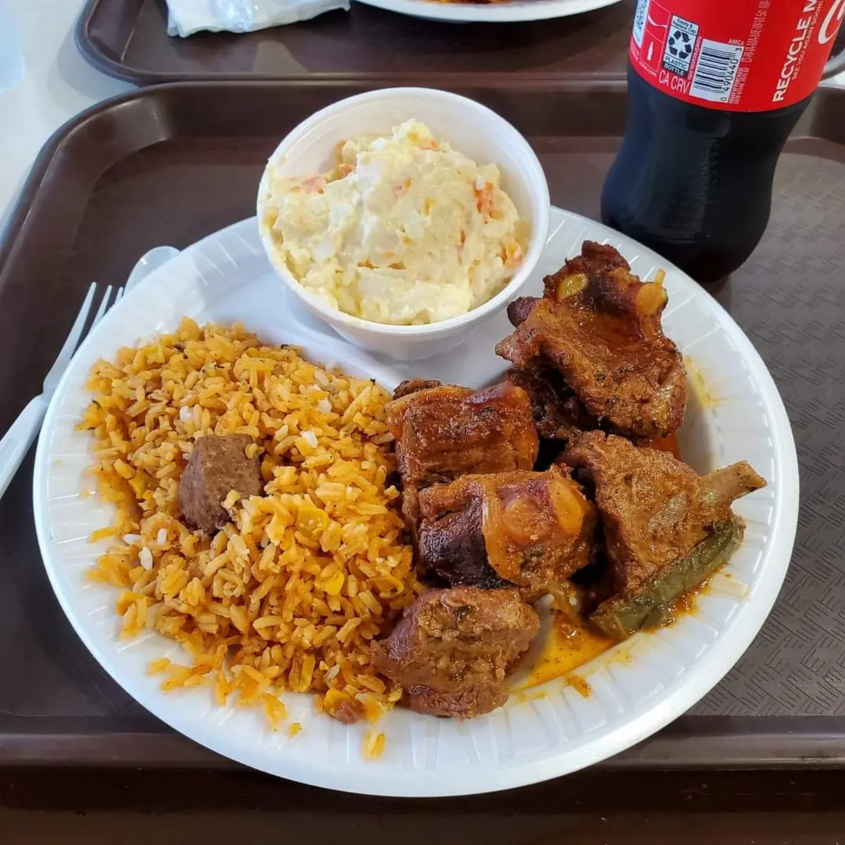 Ribs Rice and Potato Salad