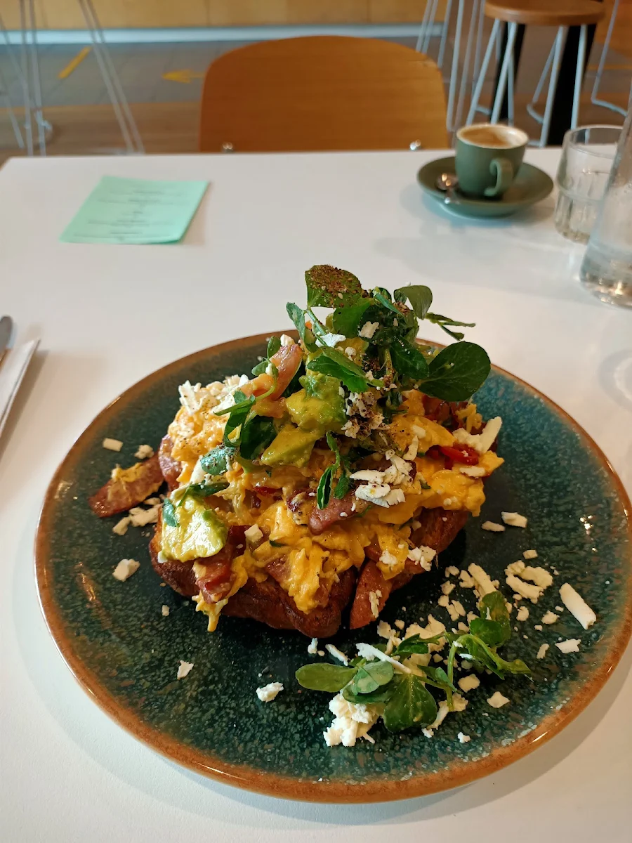 Chilli Scrambled Eggs on Toasted Crossiant, The Hamptons Bakery