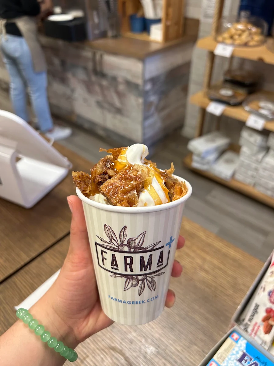 Baklava Frozen Greek Yogurt, Farma Greek