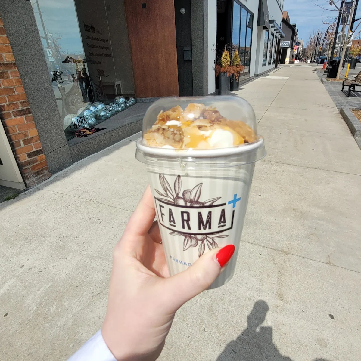 Baklava Soft Serve Yogurt, Farma Greek