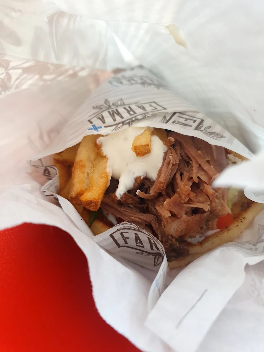 Lamb Gyro Pita, Farma Greek