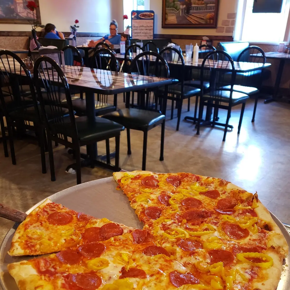 Pepperoni and Banana Pepper Pizza