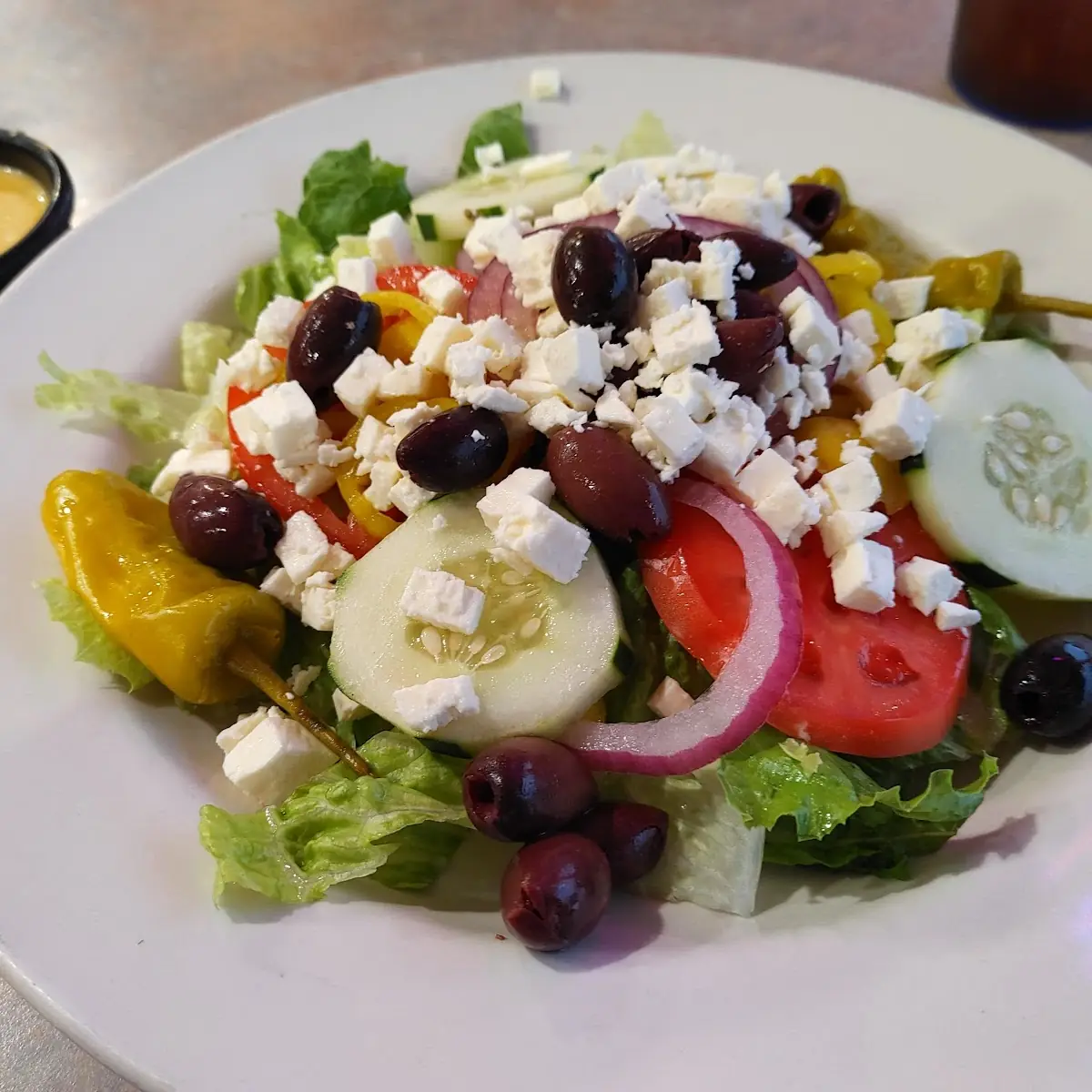 Greek Salad with Greek Dressing