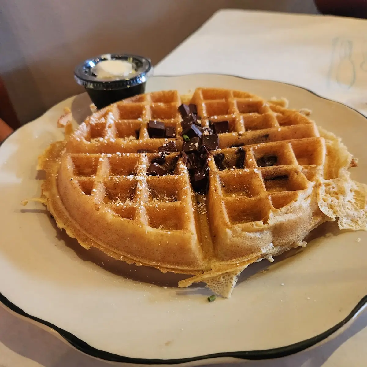 Chocolate Chunk Waffles