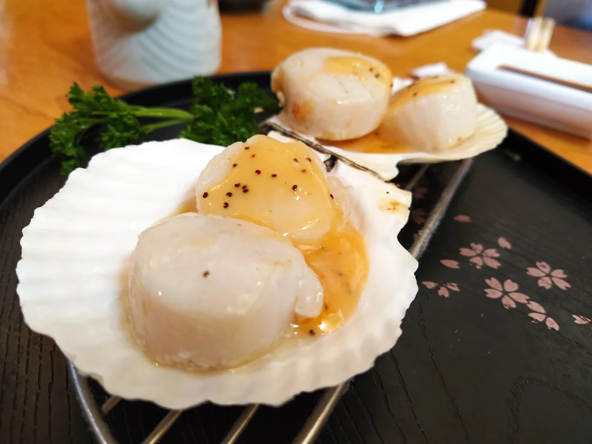 Hotate, Mikado Japanese Restaurant