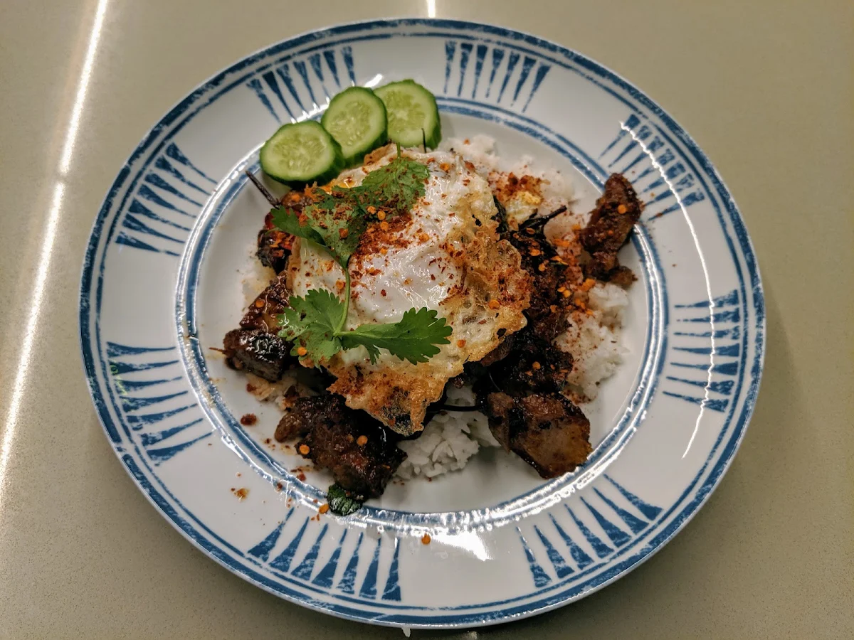 Crispy Pork Belly with Chilli and Basil, Chat Thai - The Galeries