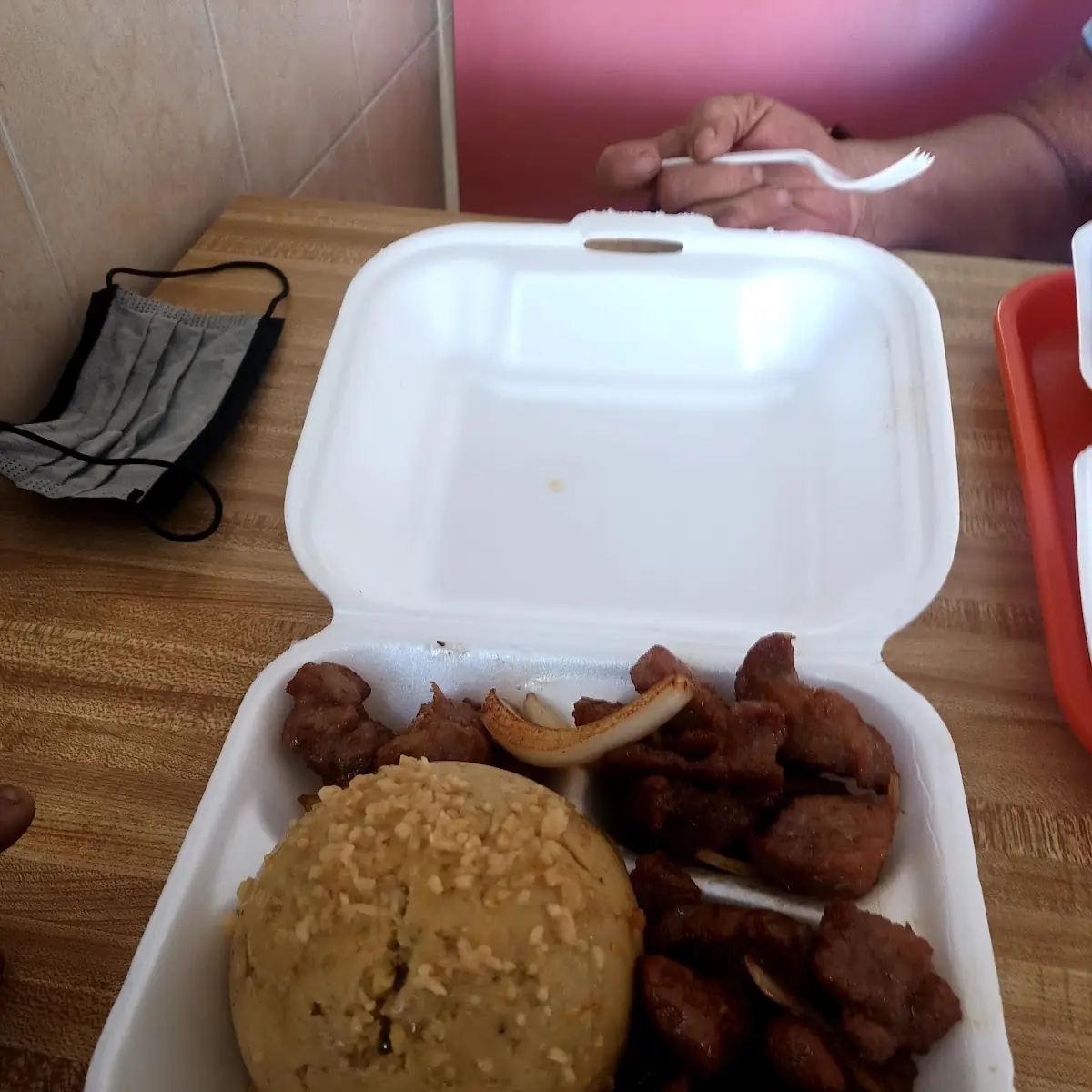 Mofongo Y Carne Frita