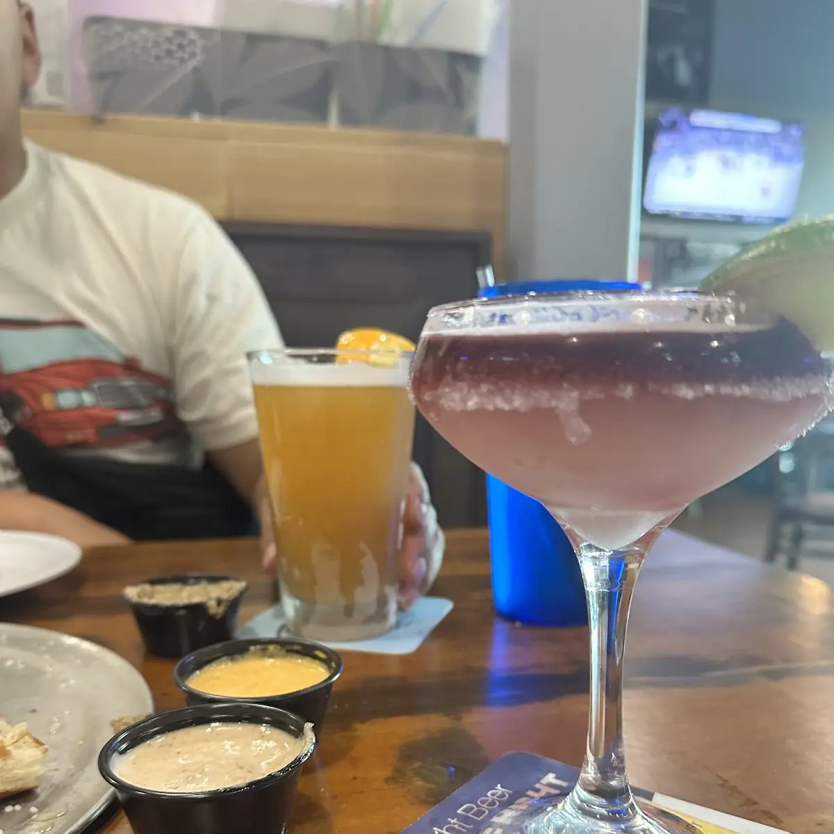 Devils Margarita and a Blue Moon