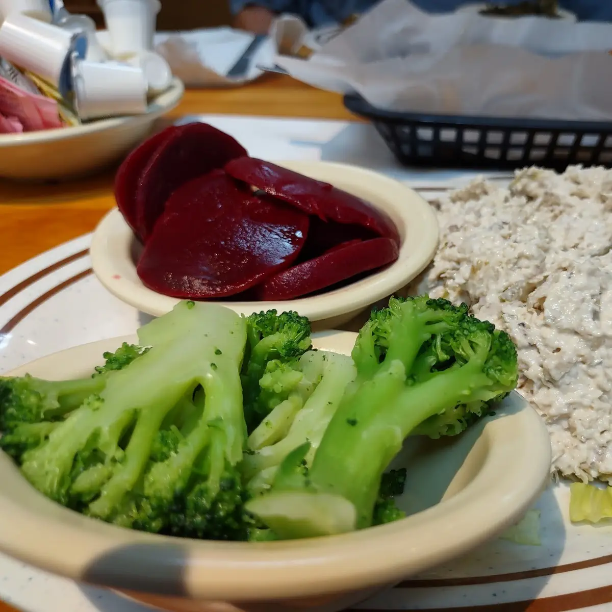Chicken Salad Broccoli and Beets