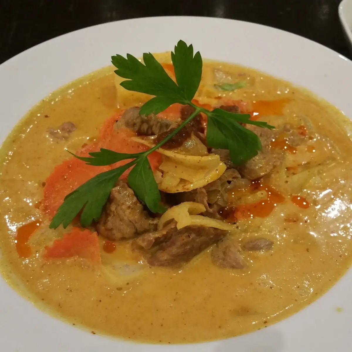 Flank Steak Yellow Curry