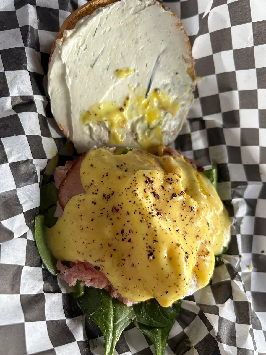 Eggs Benny Bagel Sandwich