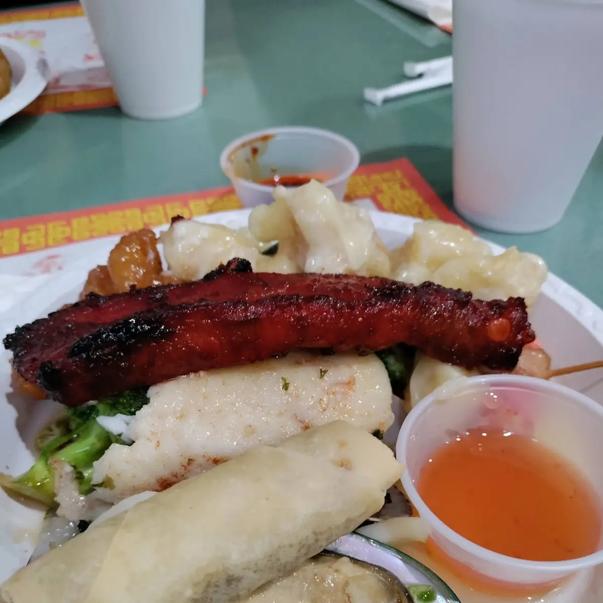 Rib and Spring Rolls