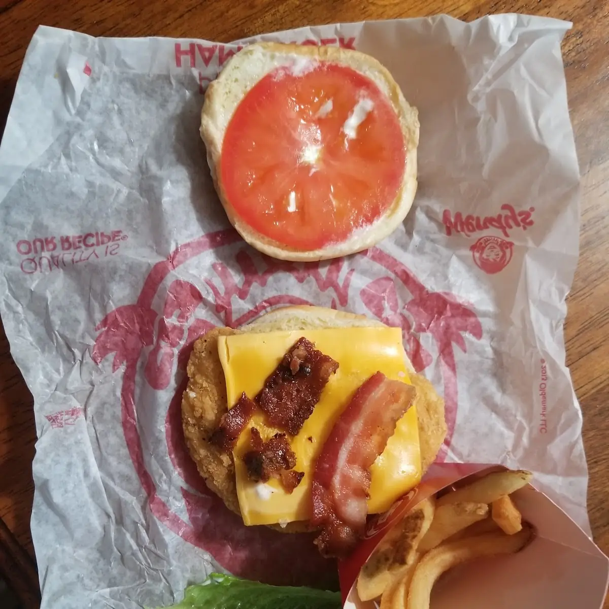 Bacon Burger Combo Sandwich