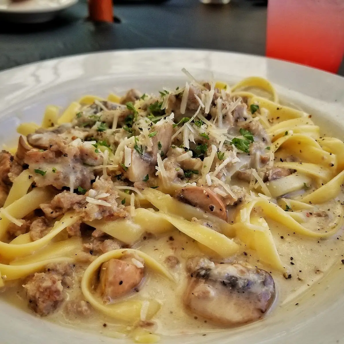 Italian Sausage Fettuccine