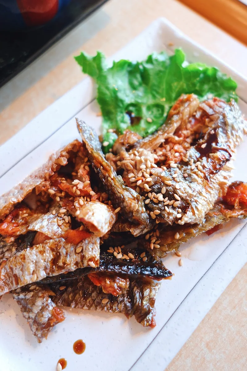 BBQ Salmon Skin, Yoshida Sushi