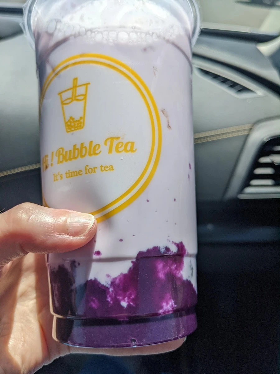 Ube Milk Tea with Boba