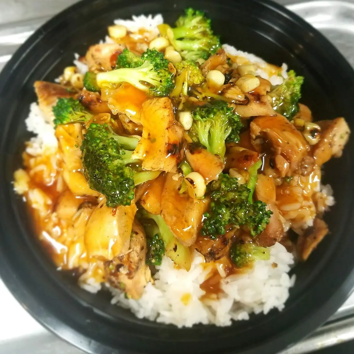 Build Your Own-Teriyaki Chicken Broccoli & Corn