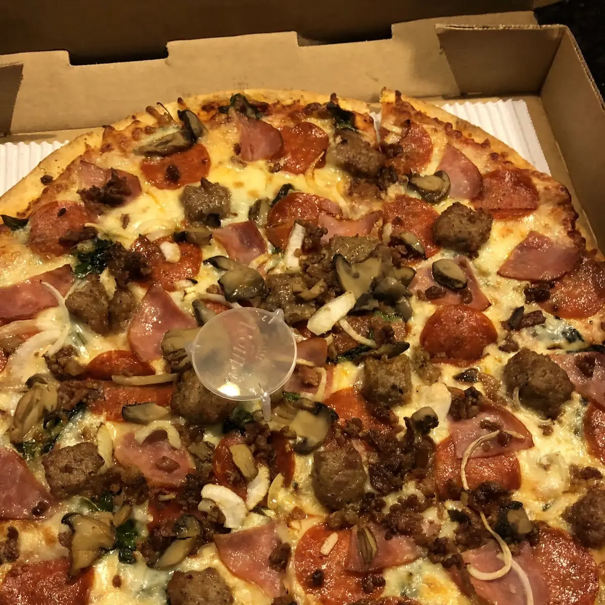 Meat Pizza with Onions