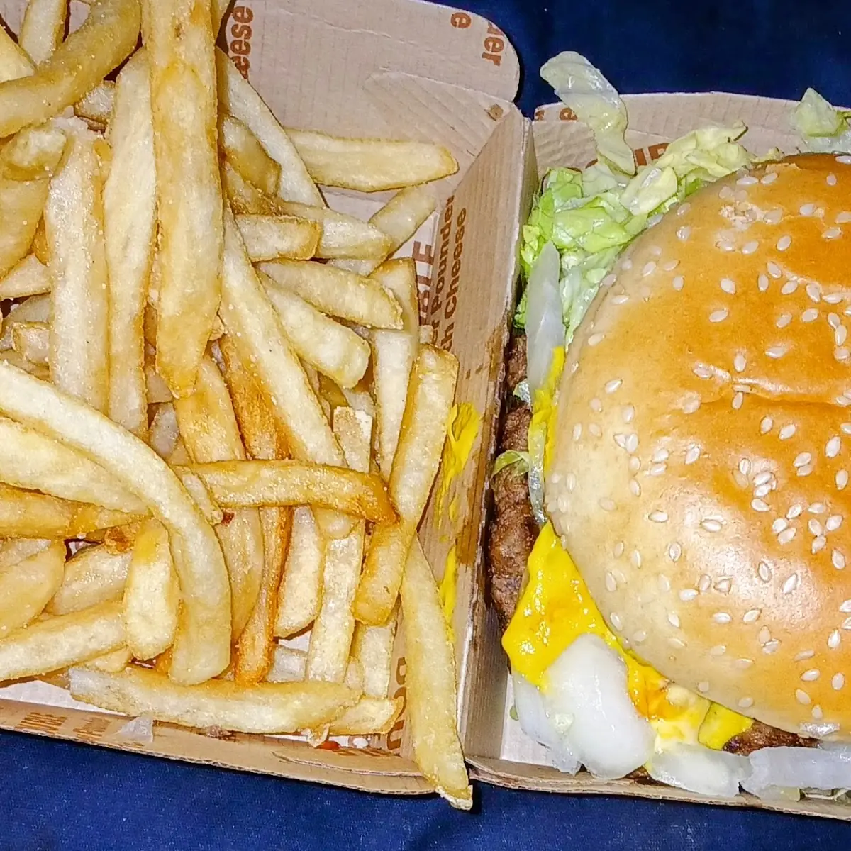 Double Quarter with Cheese Mac Sauce and Heavy Pickles