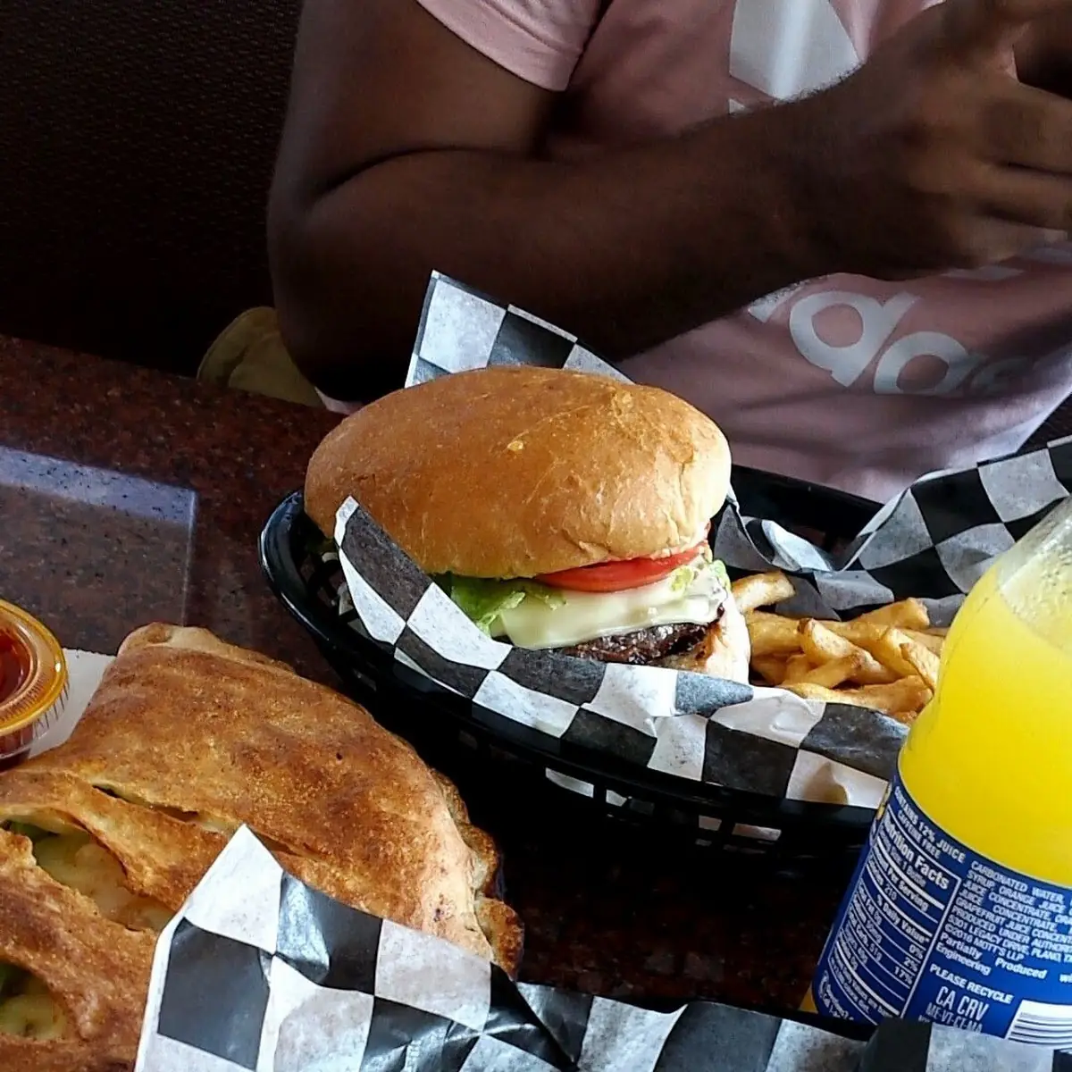 Cheese Burger Plate