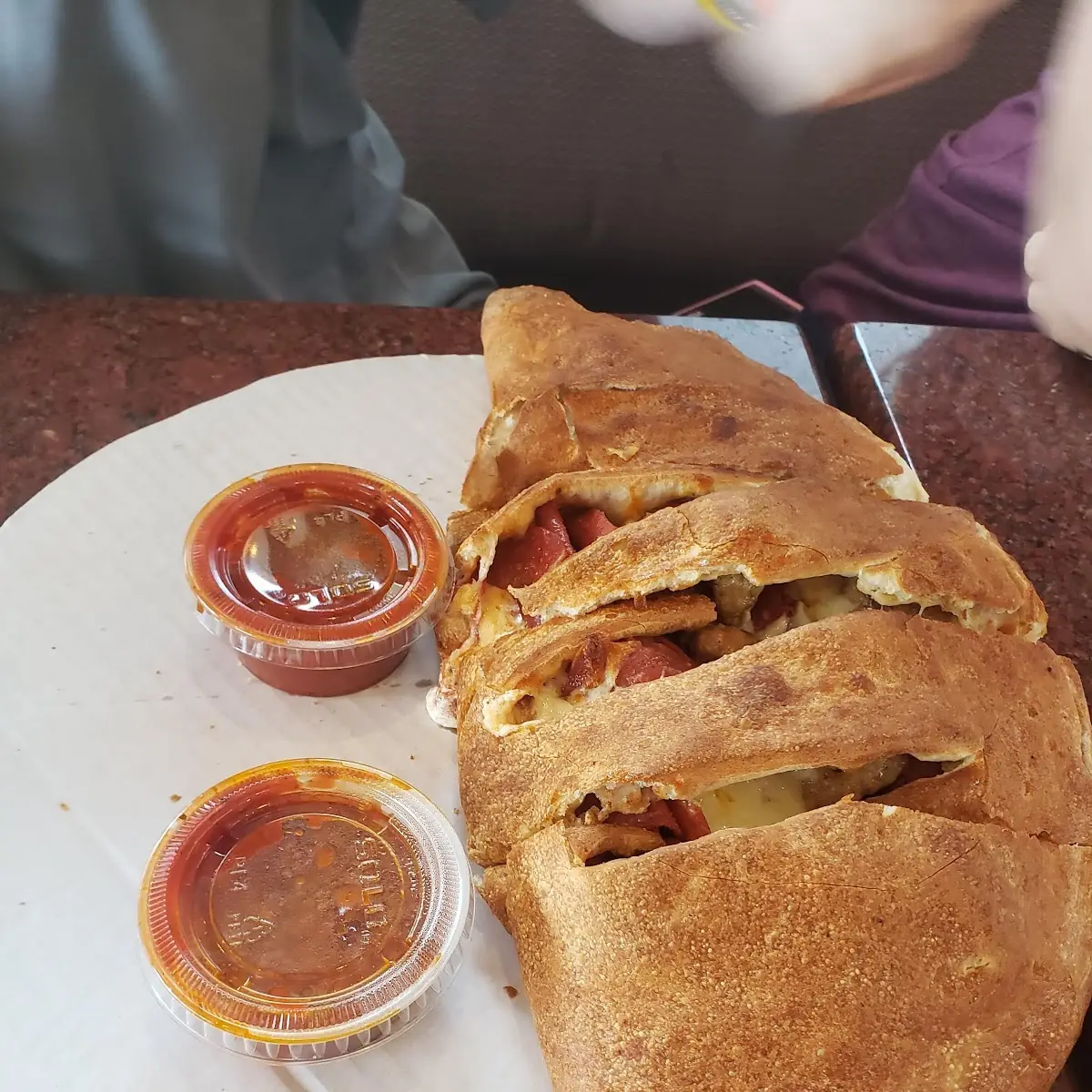 Large Sausage and Pepperoni Calzone