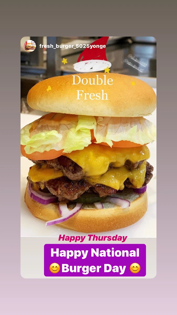 Highlights, Fresh Burger Yonge Street