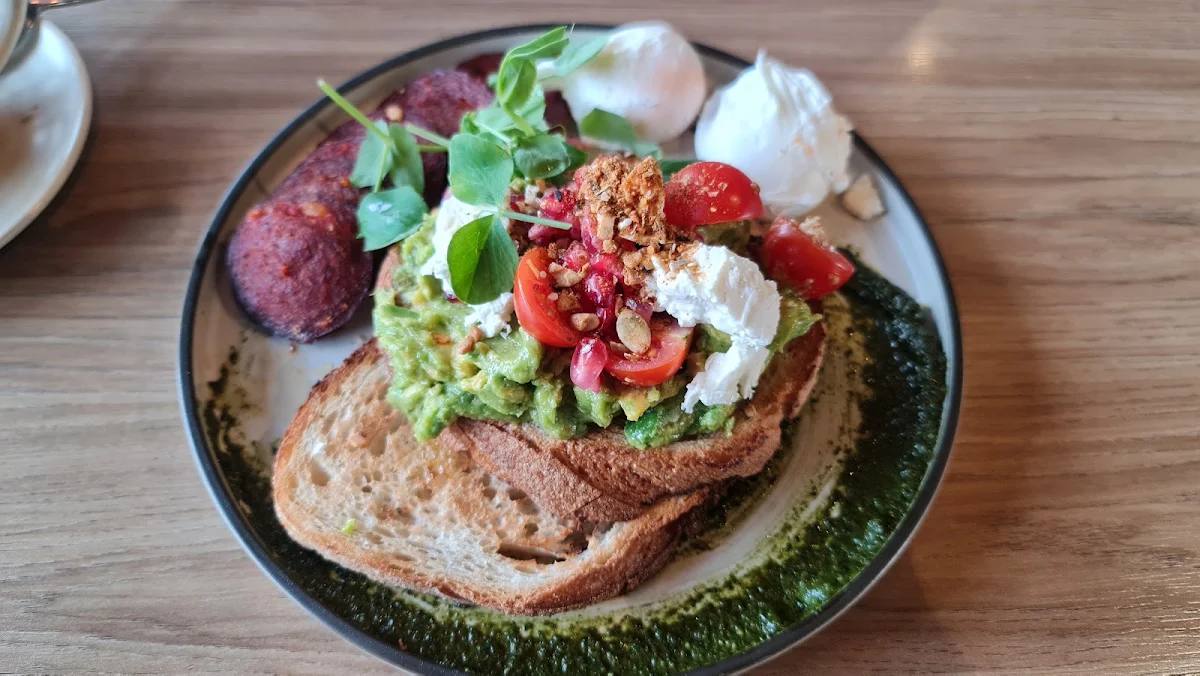 Smashed Avocado on Sourdough, La Vallee Cafe/Restaurant Essendon