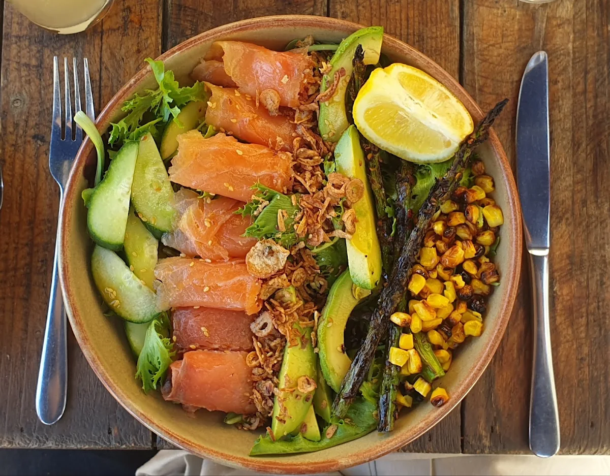Smoked Salmon Salad, Oyster Bar Holdfast Shores
