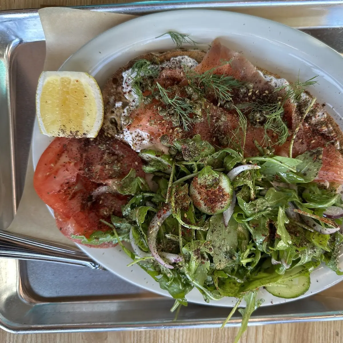 Smoke Salmon Toast