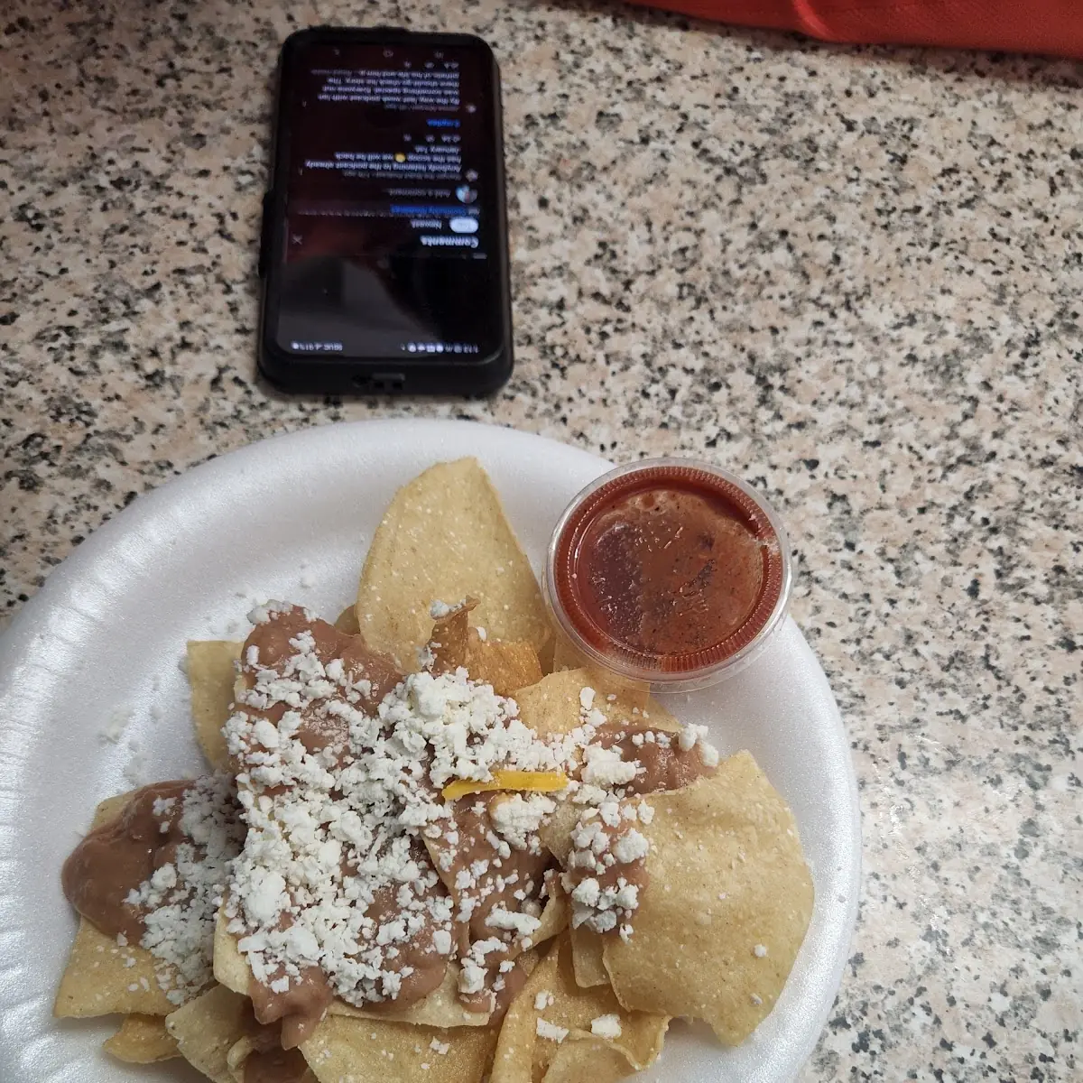 Complimentary Dine in Chips and Beans