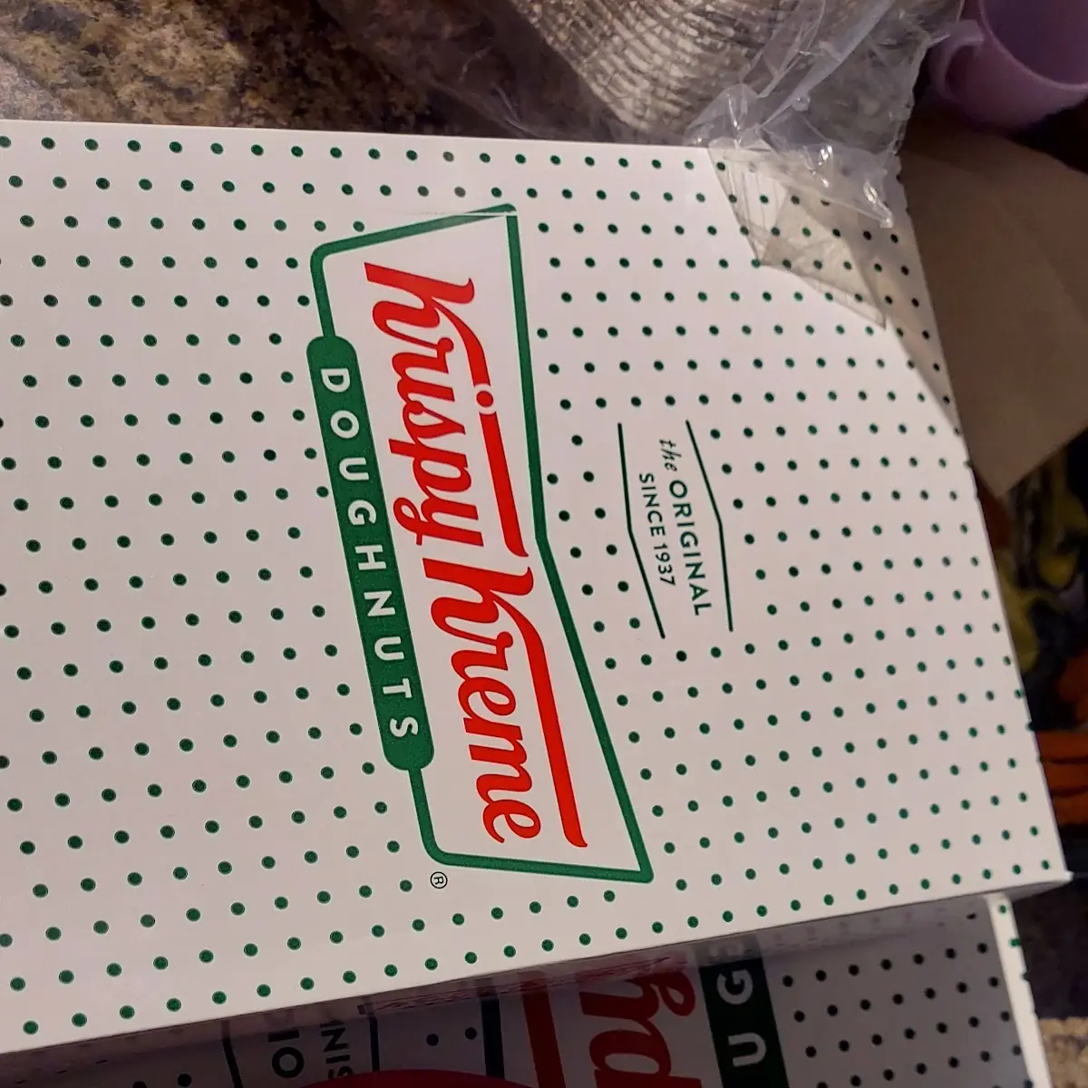 Dozen Original Glazed Doughnuts & Half a Dozen Chocolate Frosted
