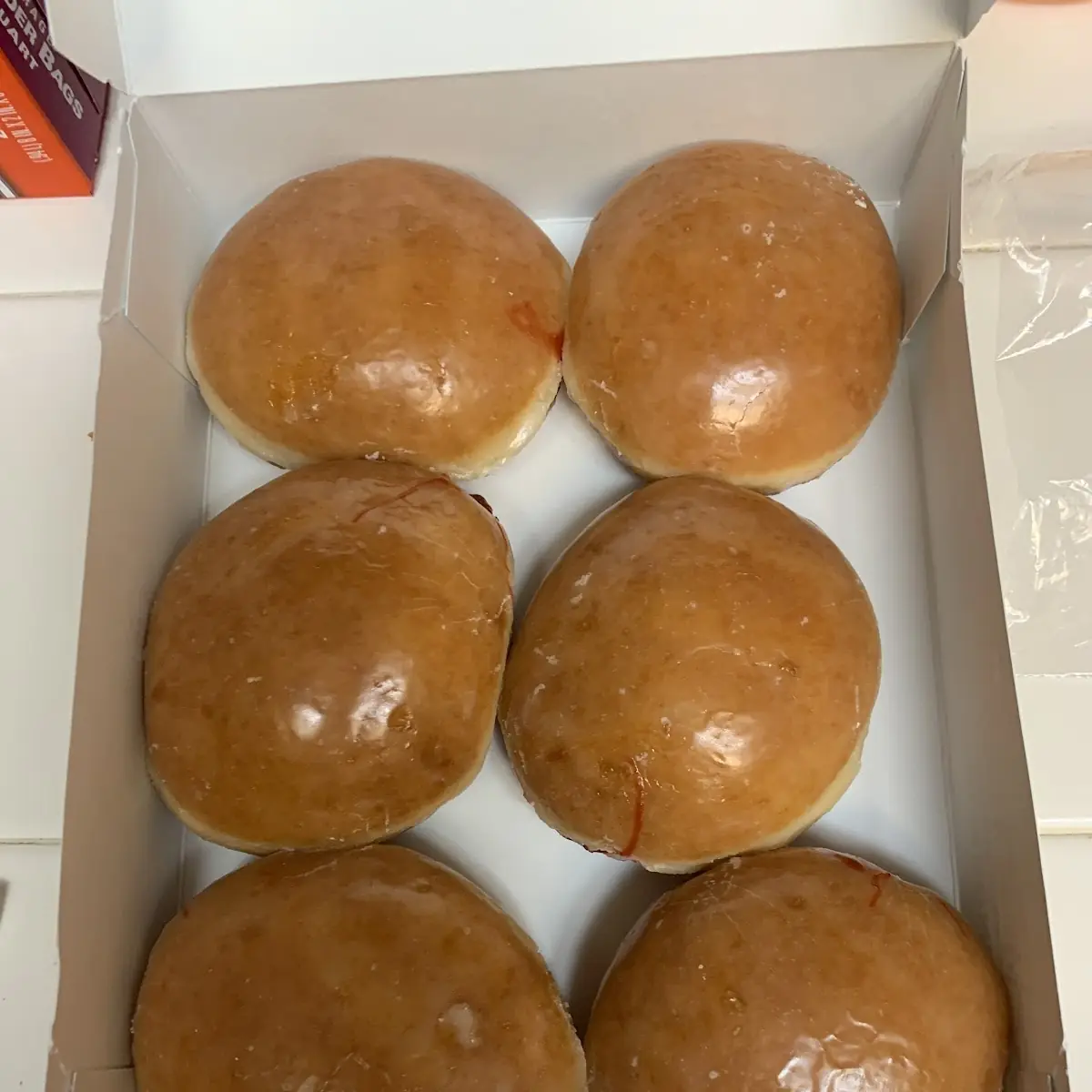 Raspberry Filled with Glazed Donut
