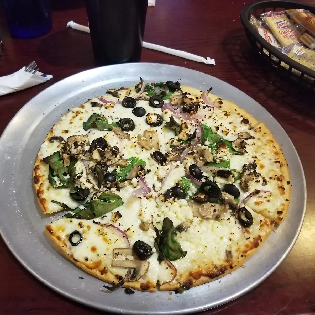 Cauliflower Crust White Sausage Pizza