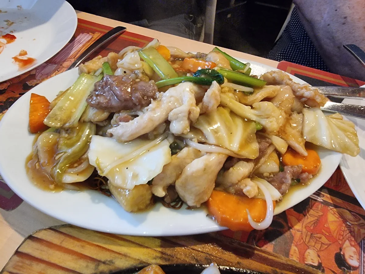 Combination Chow Mein with Soft Noodles, Greenwood Garden