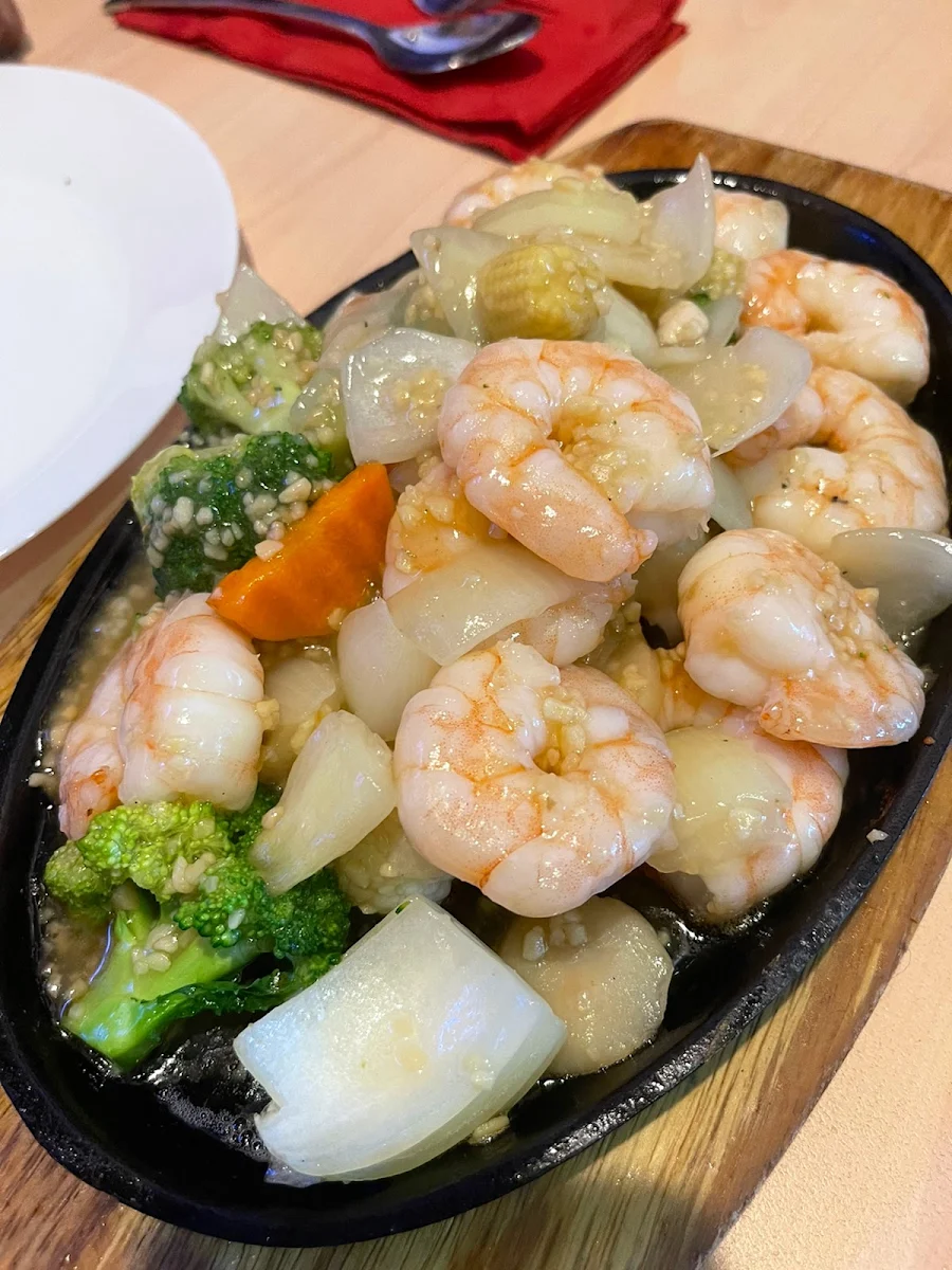 Garlic Prawns, Greenwood Garden