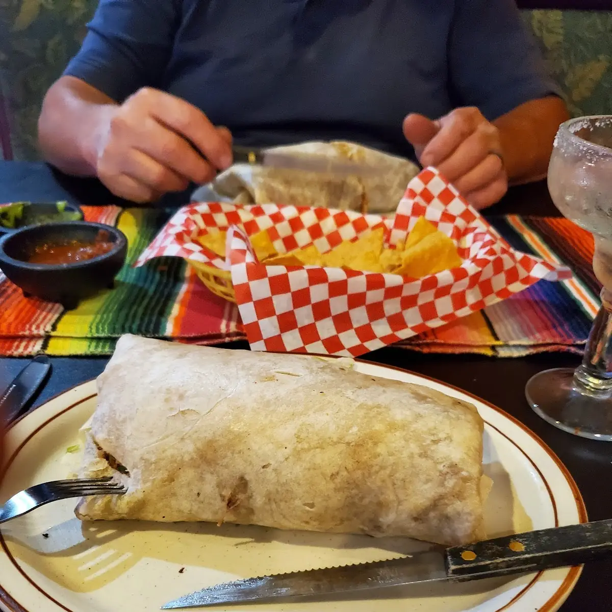 Regular Bean and cheese burrito a LA cart