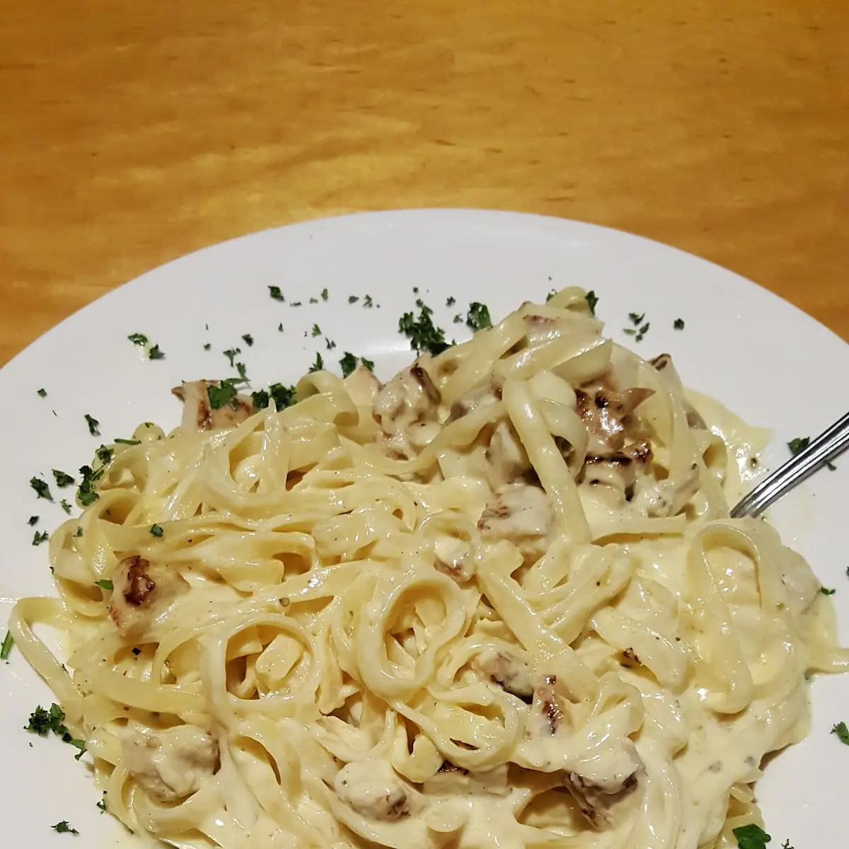 Fettuccine Alfredo with Chicken